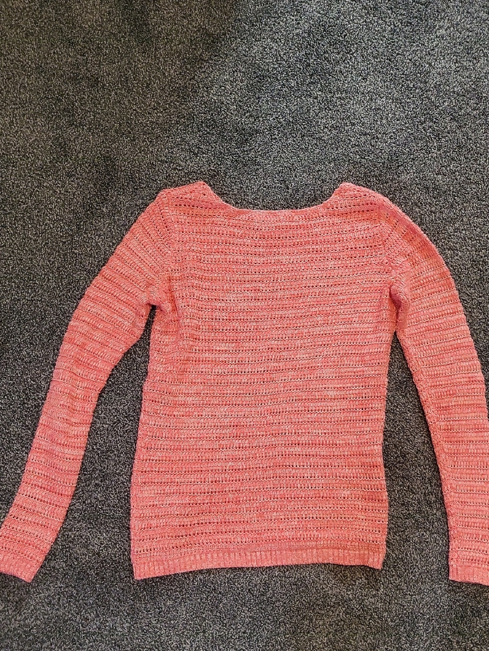 Old Navy Coral Scoop-Neck Knit Sweater